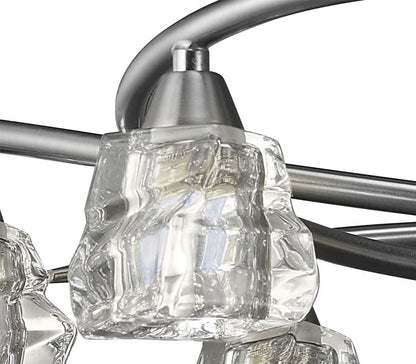 Mantra M3750 Iku Telescopic Semi Flush Convertible 6 Light G9, Satin Nickel