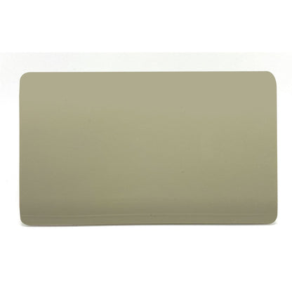 Trendi 2 Gang Artistic Modern Glossy Tactile Double Blanking Plate Gold