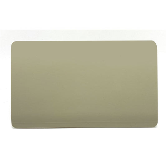 Trendi 2 Gang Artistic Modern Glossy Tactile Double Blanking Plate Gold
