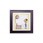 Diyas Home Crystal Wall Art (DH) Bambino Boy, Black Frame Amber, Blue, Clear Crystal Framed