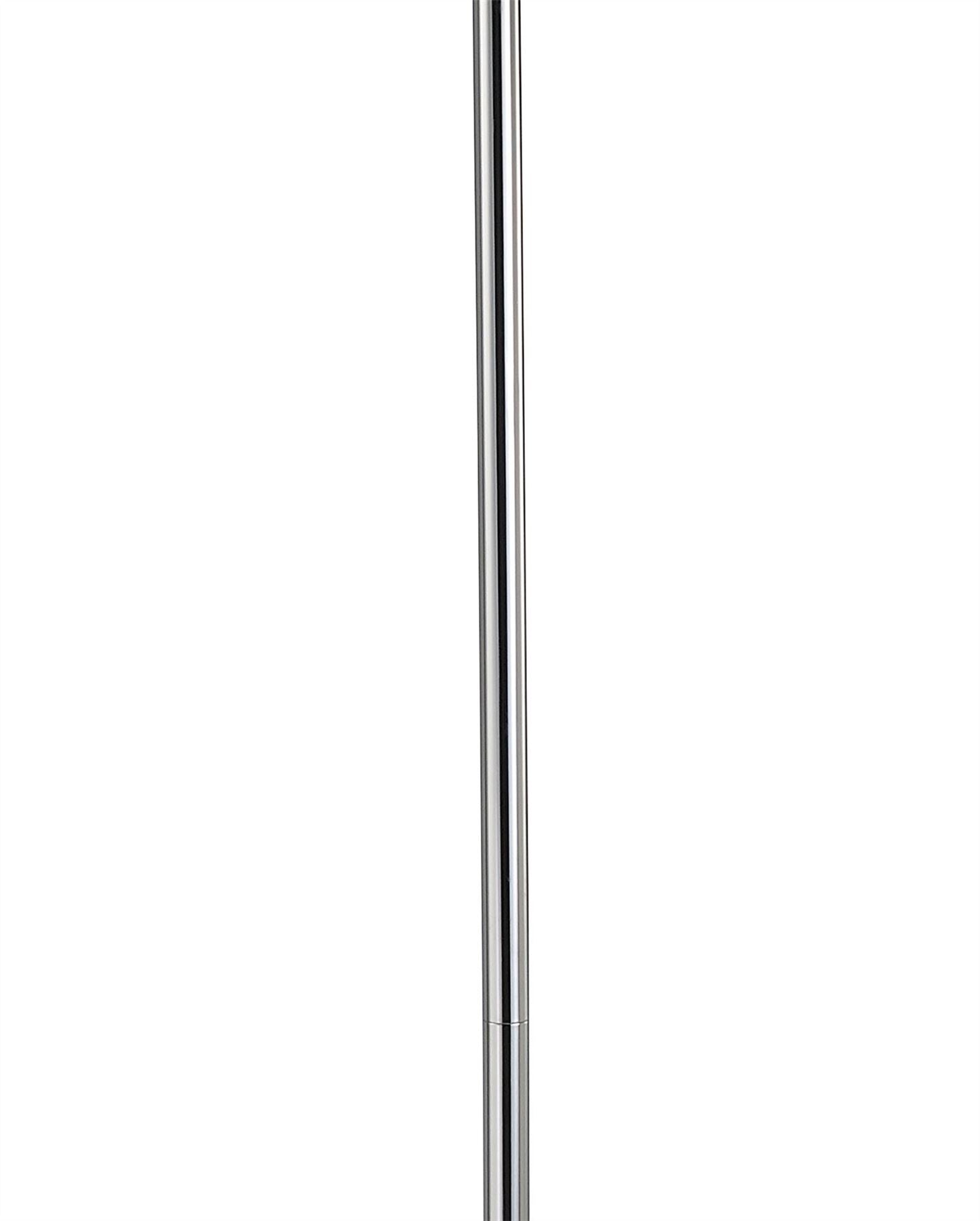Mantra M3628 Mediterraneo Floor Lamp 2 Light E27, Polished Chrome/Frosted White Glass