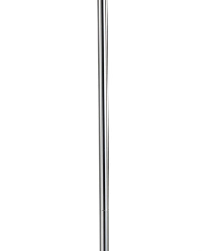 Mantra M3628 Mediterraneo Floor Lamp 2 Light E27, Polished Chrome/Frosted White Glass