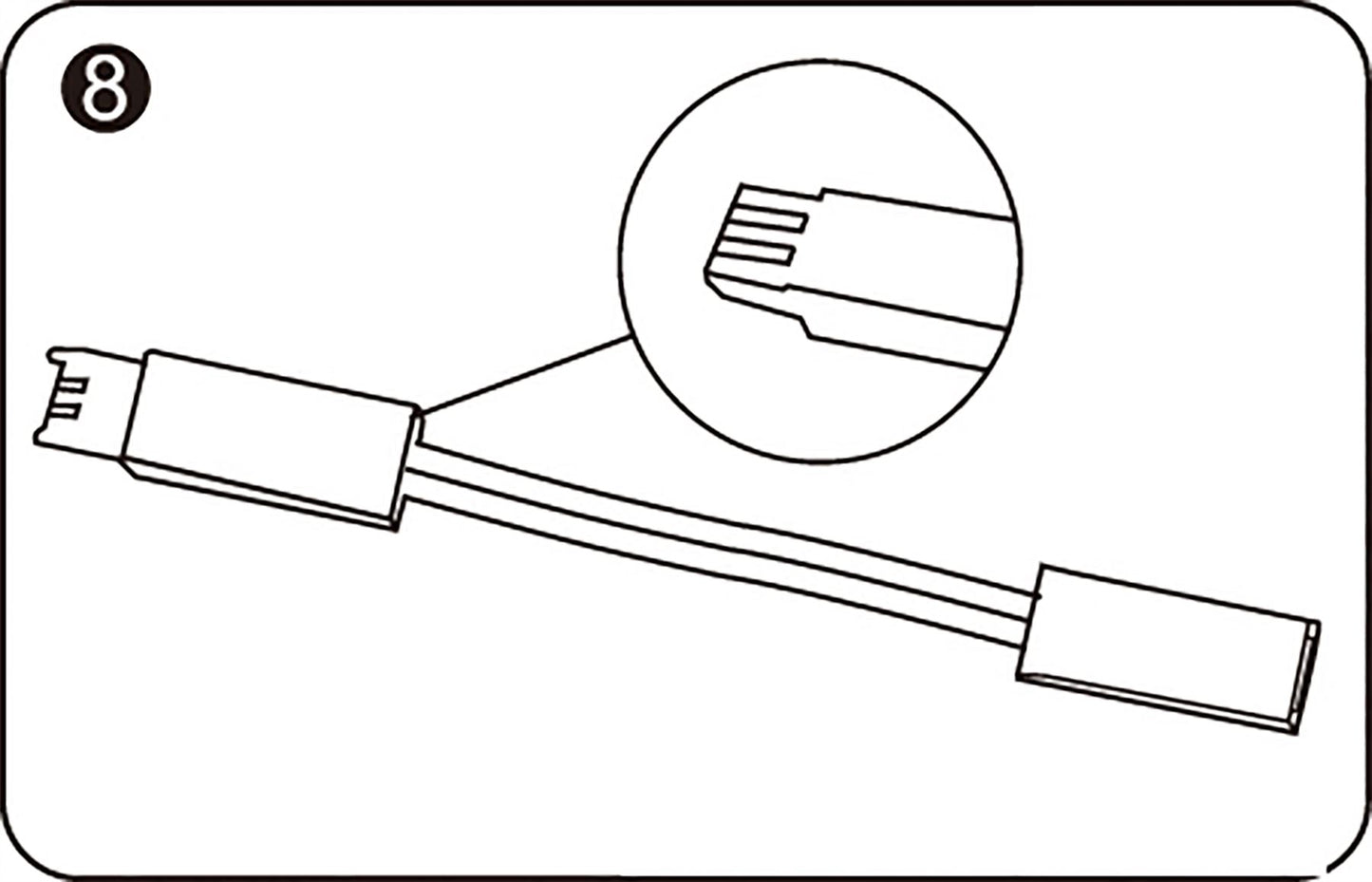 Techtouch Axis Connecting Cable Single Colour 5cm Strip