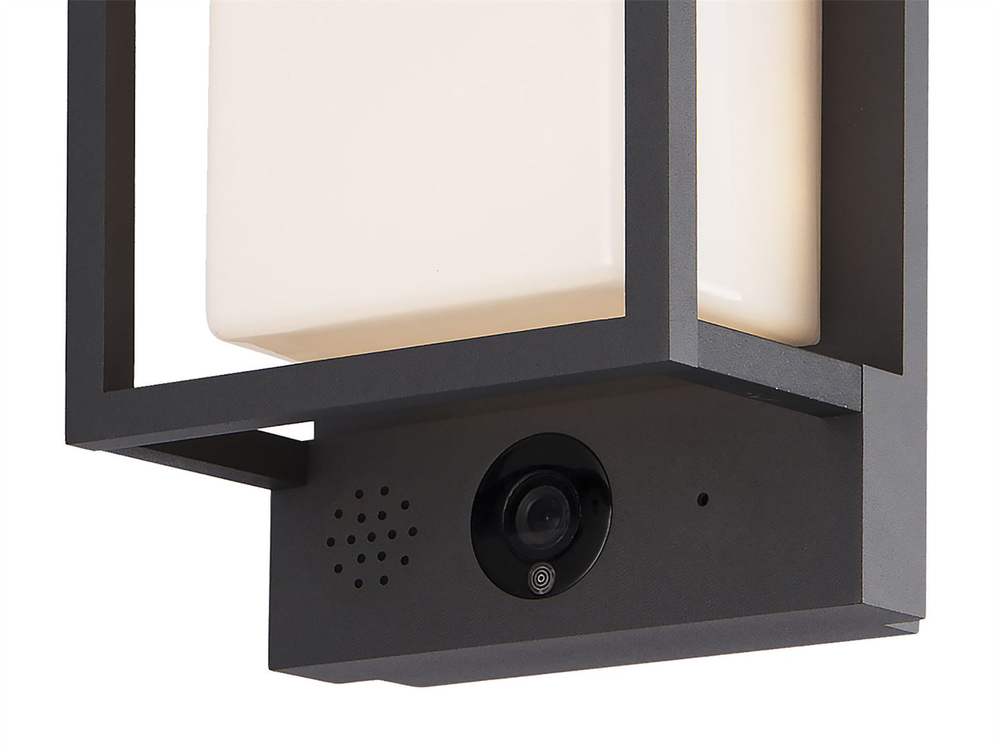 Mantra Fusion Meribel Camera/WIFI/CCT Wall Light with APP Control, 9W LED, 2700-6000K, 530lm, IP54, Graphite, 3yrs Warranty