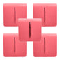 Trendi 1 Gang 2 Way 240V Screwless Artistic Modern Glossy 10 Amp Chrome Rocker Electrical Wall Light Switch in Strawberry Red (5 pack)