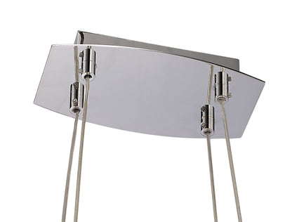 Mantra M5012 Lux Linear Pendant 5 Light G9 Line, Polished Chrome
