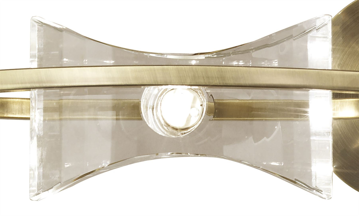 Mantra Kromo Wall Light Switched 2 Light G9, Antique Brass