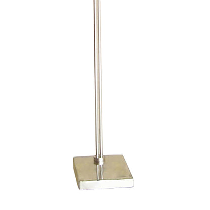 Diyas Udine Floor Lamp with In-Line Dimmer 2 Light G9 Satin Chrome/Frosted Glass, NOT LED/CFL Compatible