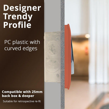 Trendi Artistic Modern Glossy  Home Automation Switch Copper