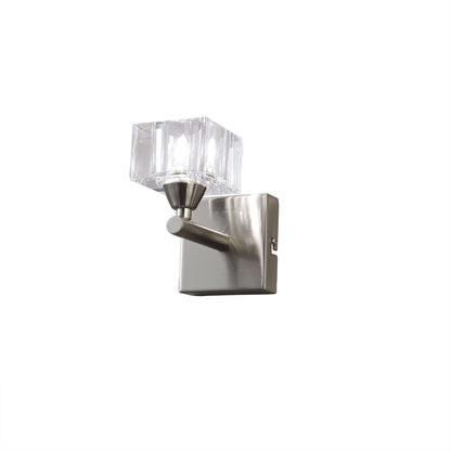 Mantra Cuadrax SN Cuadrax Wall Light 1 Light G9, Satin Nickel (0004029)
