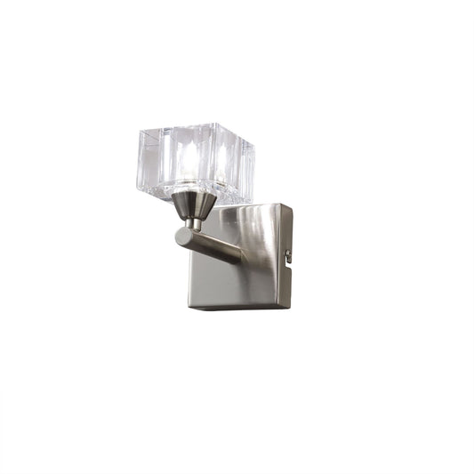 Mantra Cuadrax SN Cuadrax Wall Light 1 Light G9, Satin Nickel (0004029)