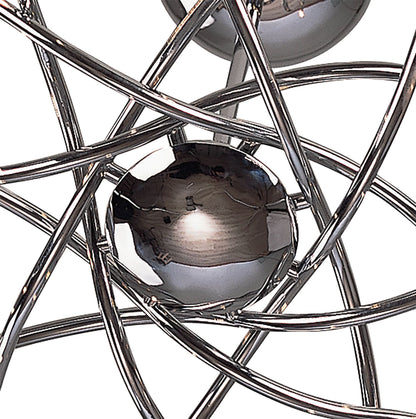 Mantra Aire 66cm Telescopic Pendant 16 Light G4 Waved Arms, Polished Chrome, NOT LED/CFL Compatible
