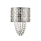 Diyas Camden Wall Light 2 Light G9 Polished Chrome/Mosaic Glass/Crystal
