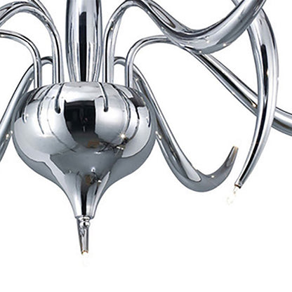 Diyas Llamas 96cm  9 Light G4 Polished Chrome, NOT LED/CFL Compatible Ceiling Light Fitting