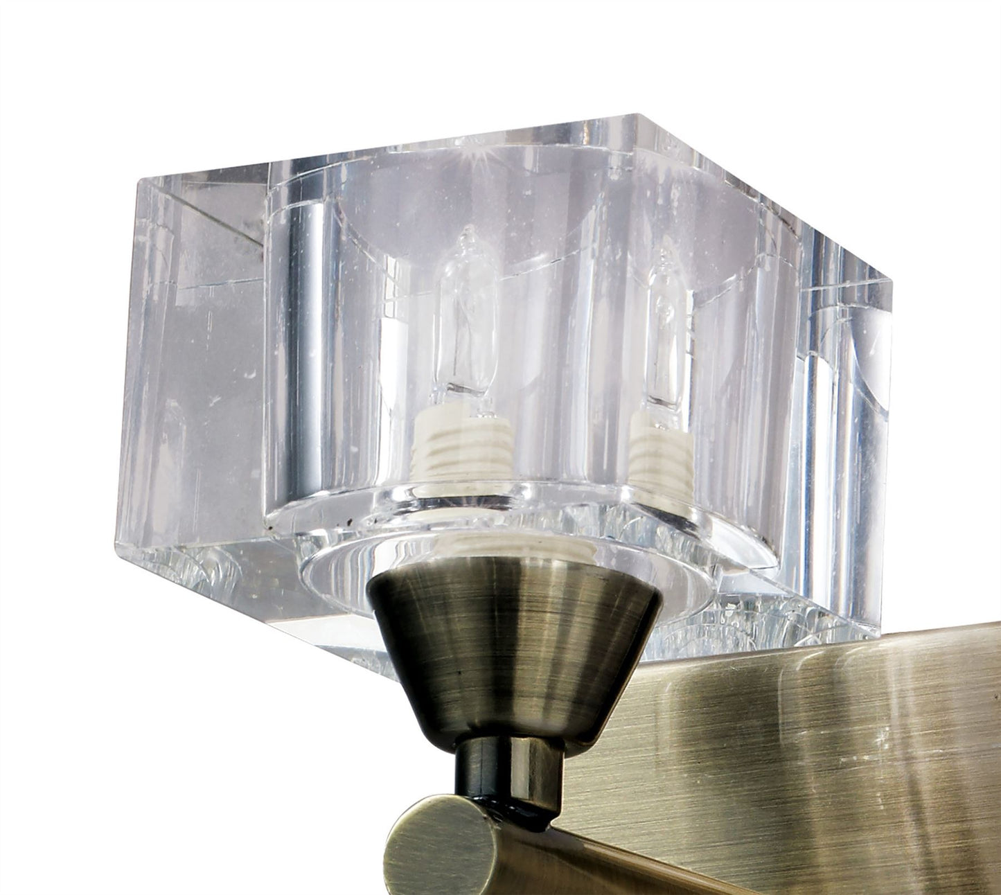 Mantra Cuadrax Wall 1 Light G9, Antique Brass