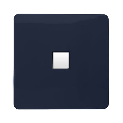 Trendi Switch 1 Gang RJ45 Cat 6 Modern Designer PC Ethernet Socket in Navy