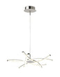 Mantra M5912 Aire LED Pendant 69cm Round 42W 3000K, 3700lm, Dimmable Silver/Frosted Acrylic/Polished Chrome, 3yrs Warranty