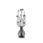 Diyas Home Viola Aluminium (DH) Viola Crystal Table Lamp 5 Light G4 Black/Purple/Chrome, NOT LED/CFL Compatible