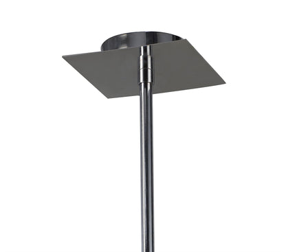 Mantra Tokio Square Telescopic Convertible To Semi Flush 4 Light G9, Gloss White/Polished Chrome