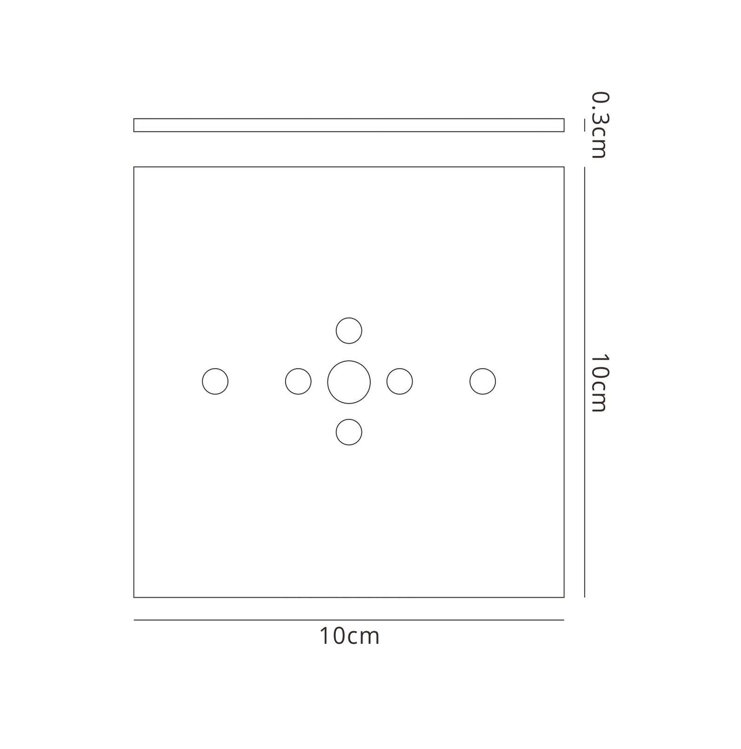 Mantra M5170 Bahia Flush Mount Plate Kit For M5234/M5236 Satin Nickel - M5170 Ancillary