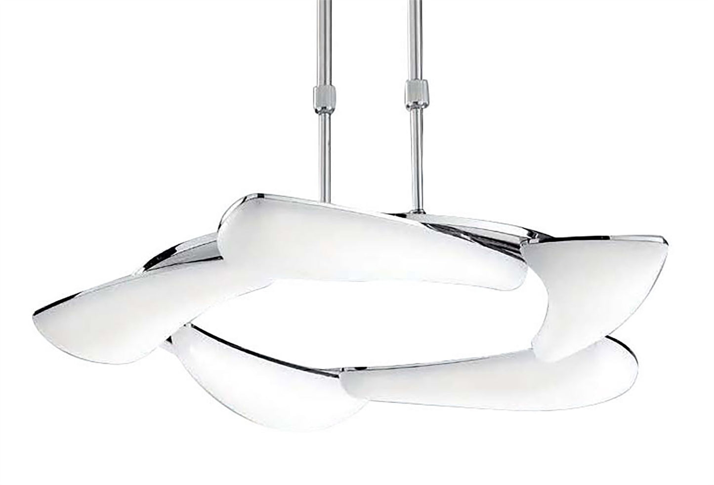 Mantra Mistral LED M3801 Mistral Telescopic 30W LED Round 3000K, 2700lm, Polished Chrome/Frosted Acrylic, 3yrs Warranty - M3801 Ceiling