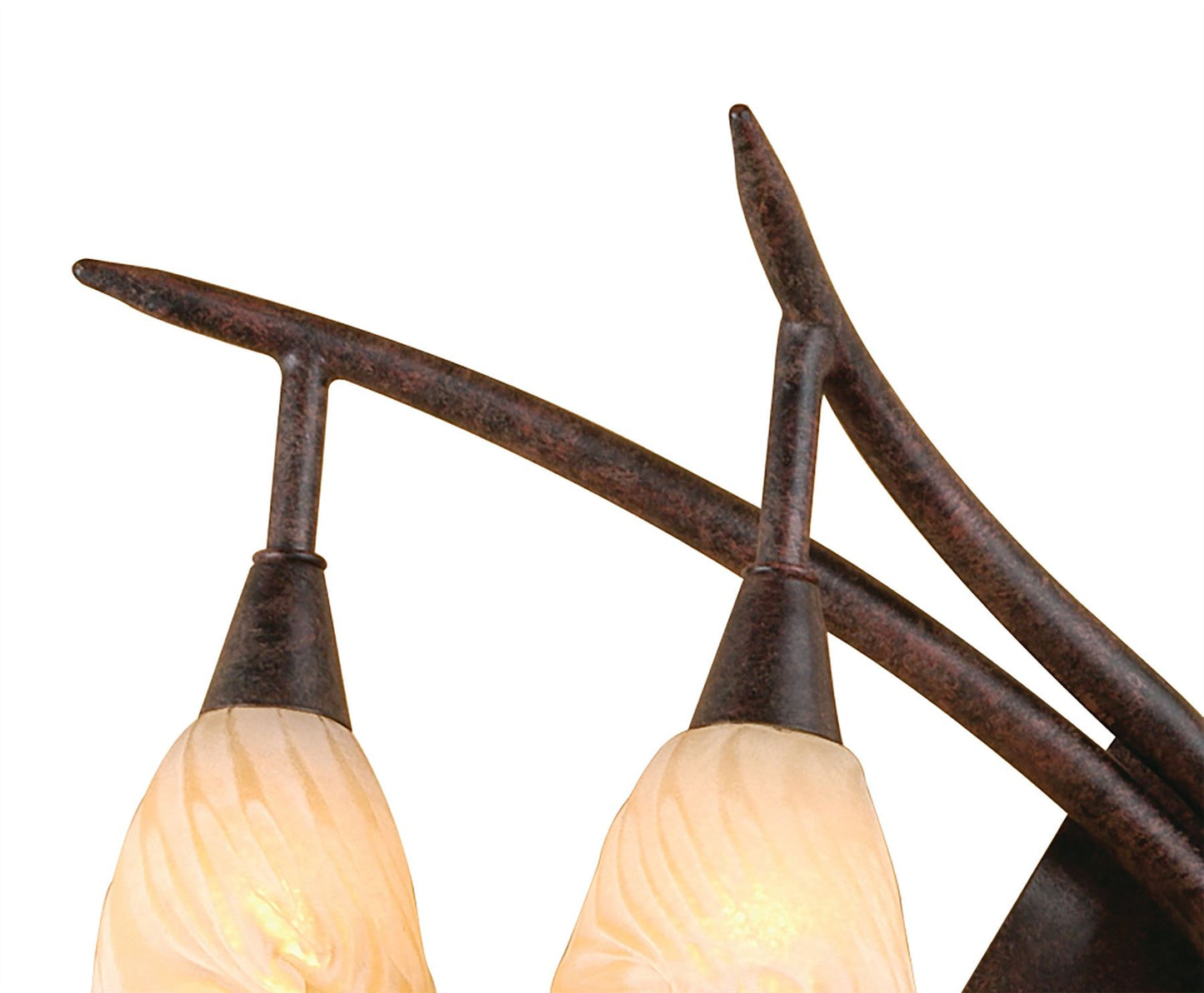 Mantra (0017 005) Gaudi Wall Light Left Switched 2 Light G9, Brown/Black Oxide