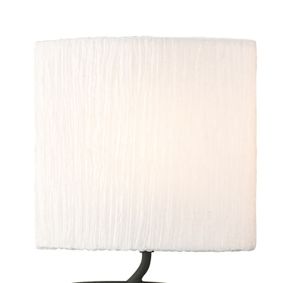 Mantra Eve Wall Light Switched 3 Light E27, Anthracite with White Oval Shades