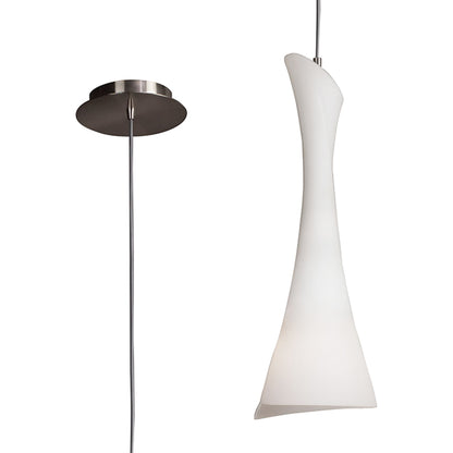 Mantra M0772 Zack Pendant 1 Light E27, Satin Nickel