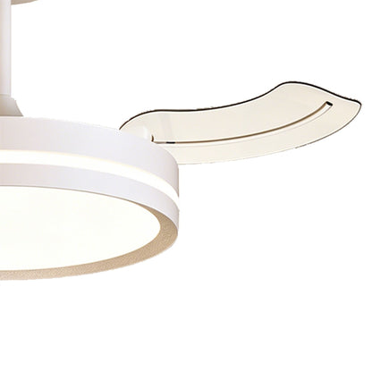 Villena S 42cm 30W LED Dimmable Ceiling Light With Built-In 24W DC Fan, 3000-5000K Remote Control, 4845lm, White, 5yrs Warranty