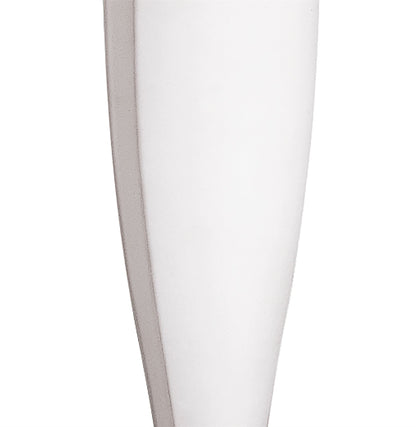 Mantra Java Table Lamp Small 1 Light E14, Satin Nickel/Frosted White Glass