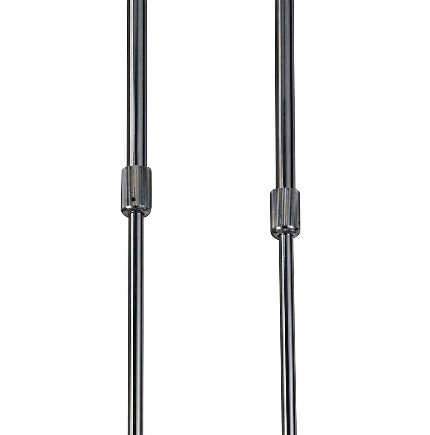 Mantra M1257 Tokio Rectangular Telescopic Semi Flush Convertible 4 Light G9 Line, Gloss White/Polished Chrome