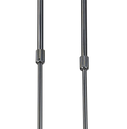 Mantra M1257 Tokio Rectangular Telescopic Semi Flush Convertible 4 Light G9 Line, Gloss White/Polished Chrome