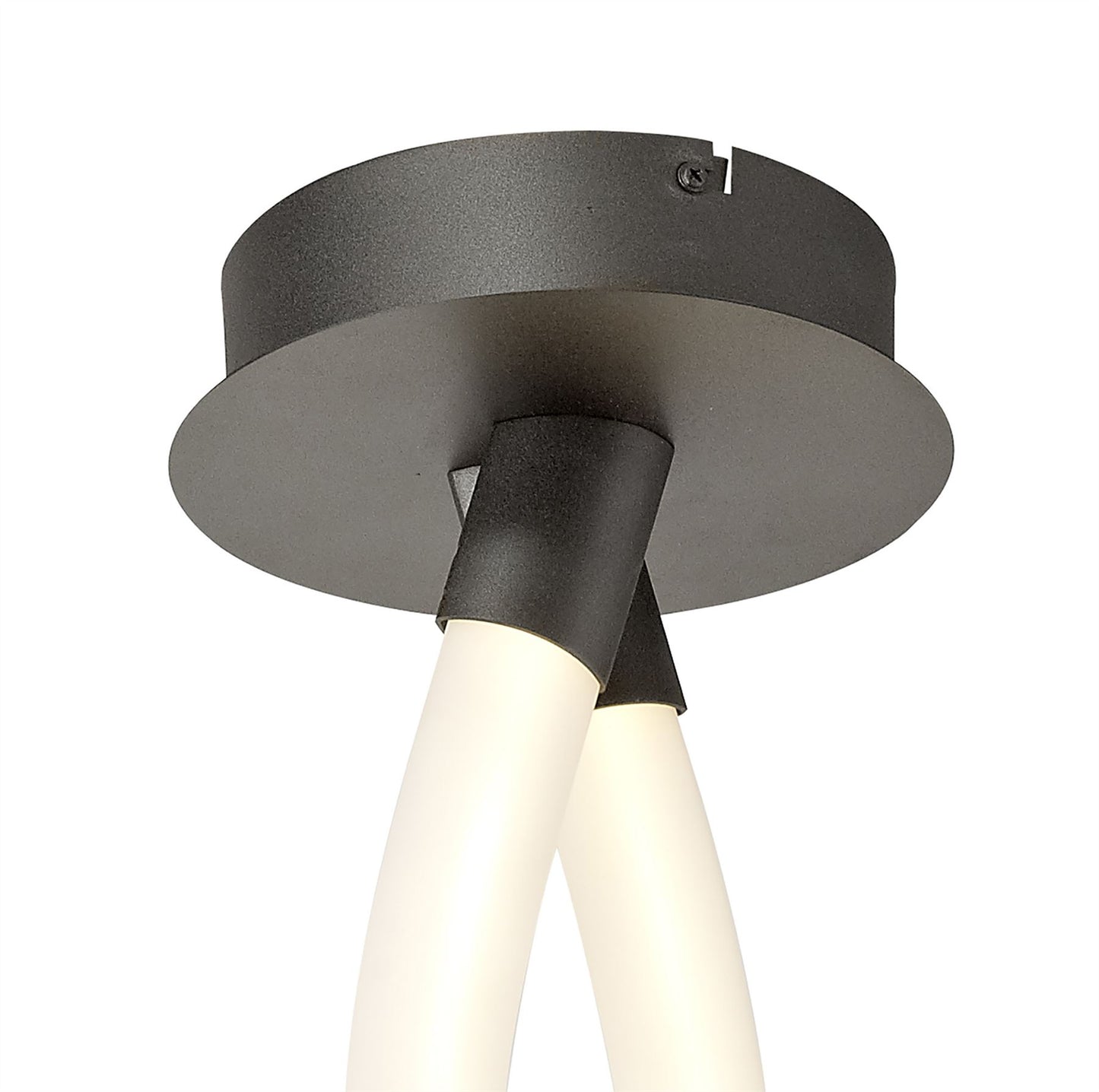 Mantra Armonia Semi Flush Large Ribbons, Dimmable, 60W LED, 3000K, 4500lm, Titanium/Frosted Acrylic, 3yrs Warranty Ceiling