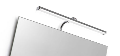Mantra M5085 Sisley Wall Light 7W LED Chrome IP44 4000K, 420lm, Silver/Frosted Acrylic/Polished Chrome, 3yrs Warranty
