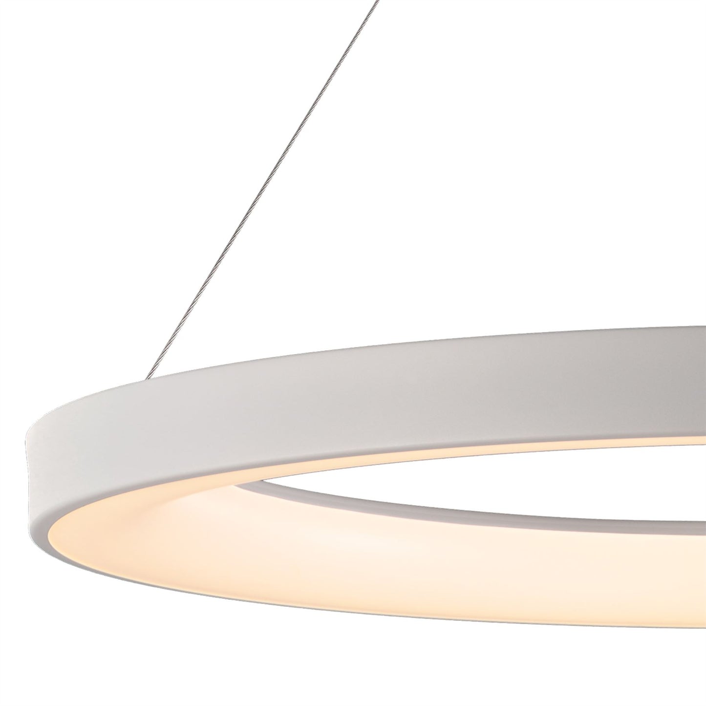 Mantra Fusion Fusion M7750 Niseko Ring Pendant 90cm 66W LED, 3000K-6000K Tuneable, 4200lm, Remote Control, White, 3yrs Warranty