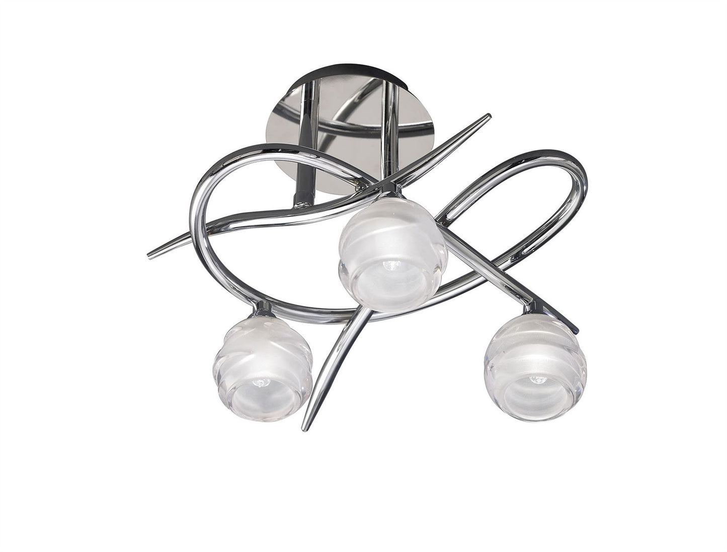 Mantra M1804 Loop Ceiling 3 Light G9 ECO, Polished Chrome