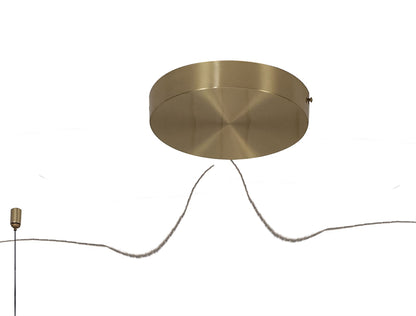 Mantra Shell 66cm 8+6 Light Pendant, Round, 70W LED, 3000K, 3710lm, Gold, 3yrs Warranty