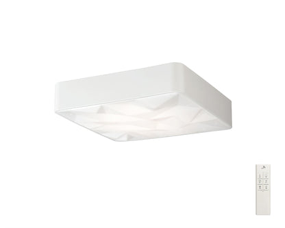 Mantra Fusion M5880 Rombos Flush 50cm Square 40W LED 3000-6500K Tuneable, 3100lm, Remote Control White, 3yrs Warranty - M5880 Ceiling