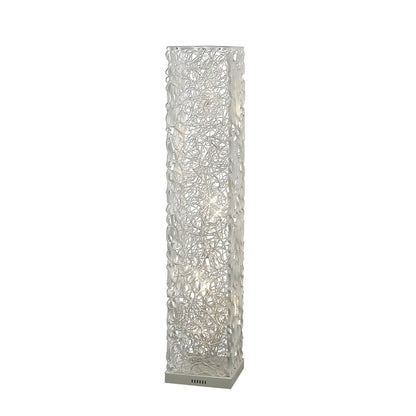 Diyas Home Essen Aluminium (DH) Essen Floor Lamp 12 Light G4 White/Silver, NOT LED/CFL Compatible