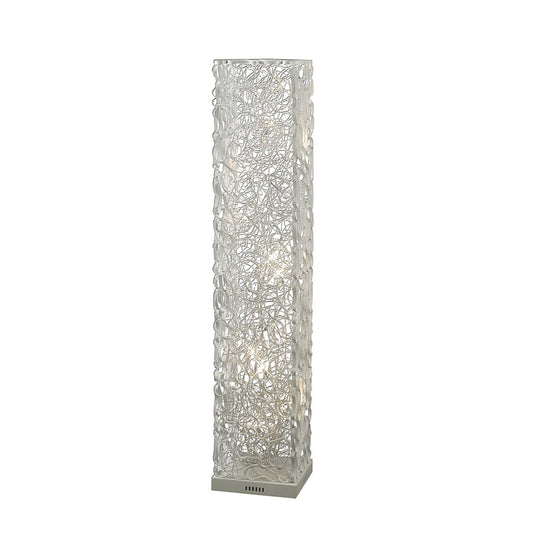 Diyas Home Essen Aluminium (DH) Essen Floor Lamp 12 Light G4 White/Silver, NOT LED/CFL Compatible