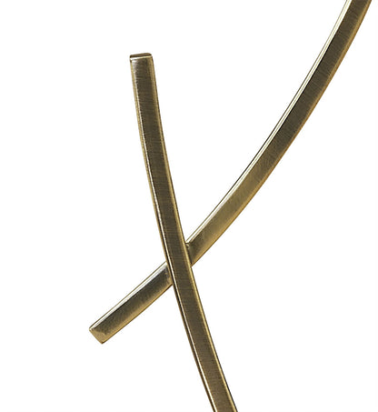 Mantra Pietra Table Lamp 1 Light G9, Antique Brass