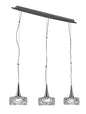 Mantra M3931 O2 Linear Pendant 3 Light E27 Line Large, Polished Chrome