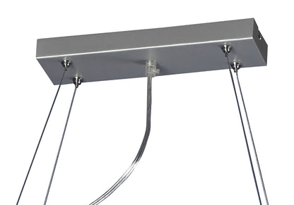 Mantra (0040 002) Ull Rectangular Pendant 6 Light G9 Silver Grey