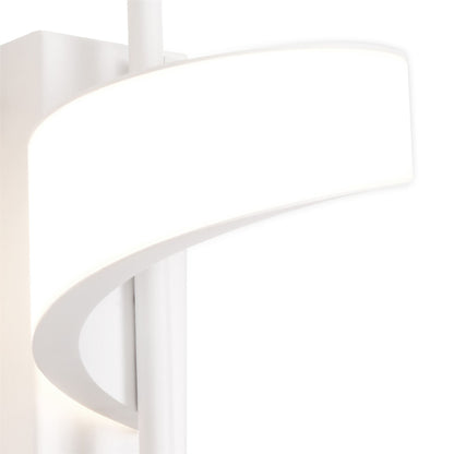 Mantra Tsunami 1 Light Spiral Wall Light, 12W LED, 3000K, 900lm, Sand White, 3yrs Warranty