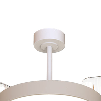 Coin Fan M 49cm 40W LED Dimmable Ceiling With Built-In 30W DC Fan, 3000-5000K Remote, APP, Alexa & Google Voice Control, 6400lm, Beige