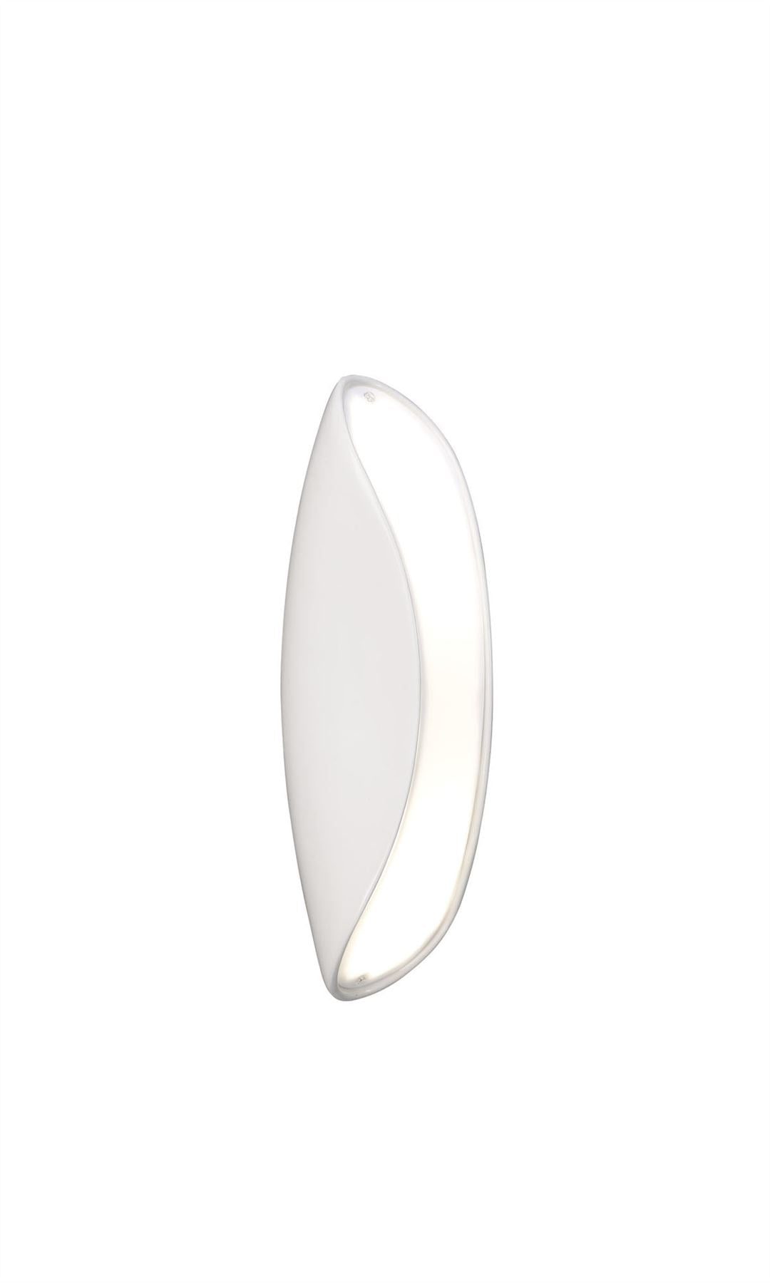 Mantra Pasion Wall Light 2 Light E27, Gloss White/White Acrylic/Polished Chrome, CFL Lamps INCLUDED
