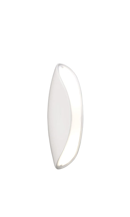 Mantra Pasion Wall Light 2 Light E27, Gloss White/White Acrylic/Polished Chrome, CFL Lamps INCLUDED