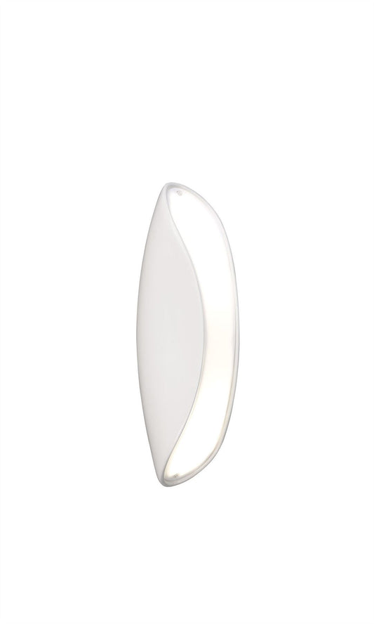 Mantra Pasion Wall Light 2 Light E27, Gloss White/White Acrylic/Polished Chrome, CFL Lamps INCLUDED