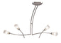 Mantra Pietra Linear Pendant 2 Arm 4 Light G9, Polished Chrome