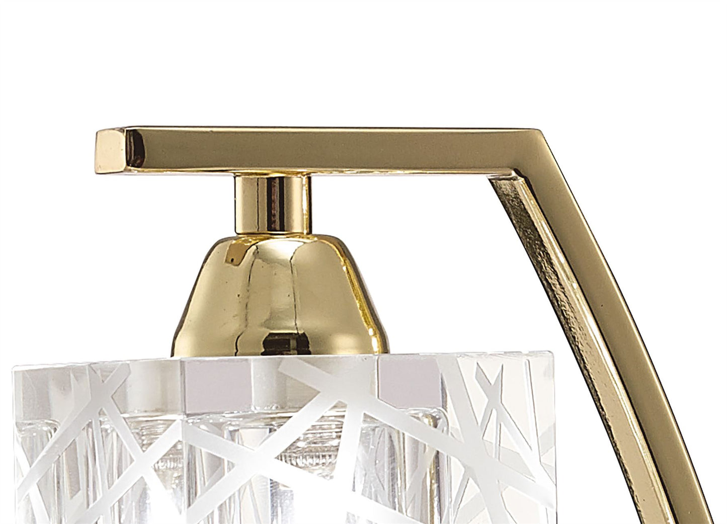 Mantra Zen Table Lamp 1 Light G9, Polished Brass